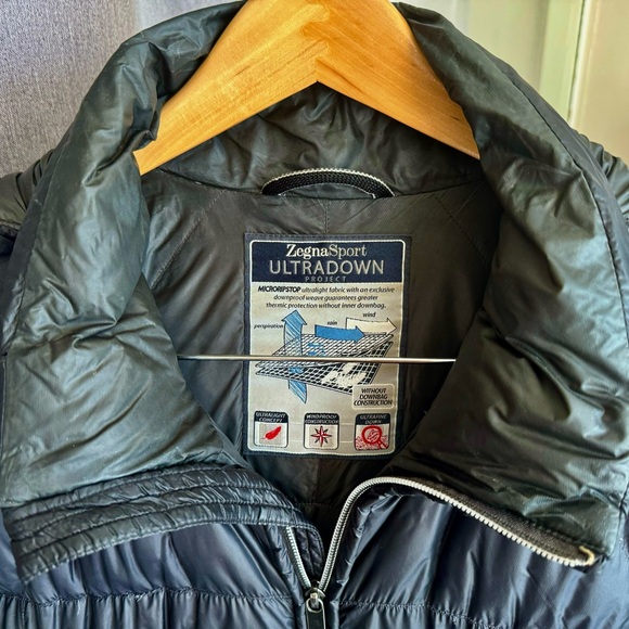 *** Designer Winter Coat - Zegna Sport (Black-XL) *** - Picture 2 of 4